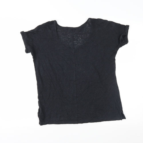 NEXT Womens Black  Jersey Basic T-Shirt Size 10