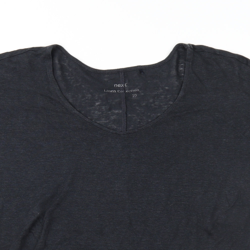 NEXT Womens Black  Jersey Basic T-Shirt Size 10