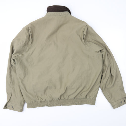 Zona Mens Brown   Bomber Jacket Jacket Size L