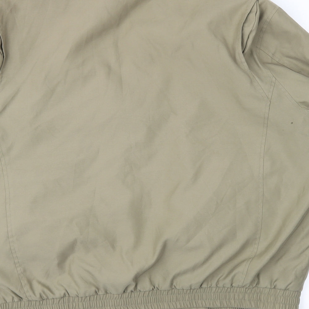 Zona Mens Brown   Bomber Jacket Jacket Size L