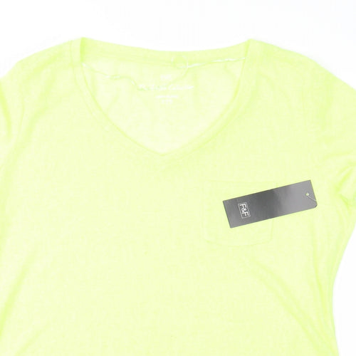 F&F Womens Green  Jersey Basic T-Shirt Size 12