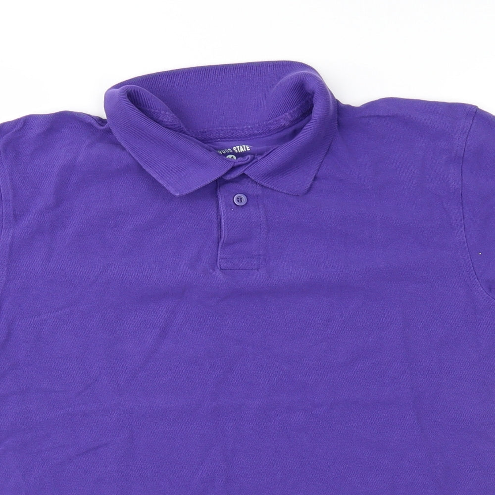 Cedar Wood State Mens Purple    Polo Size M