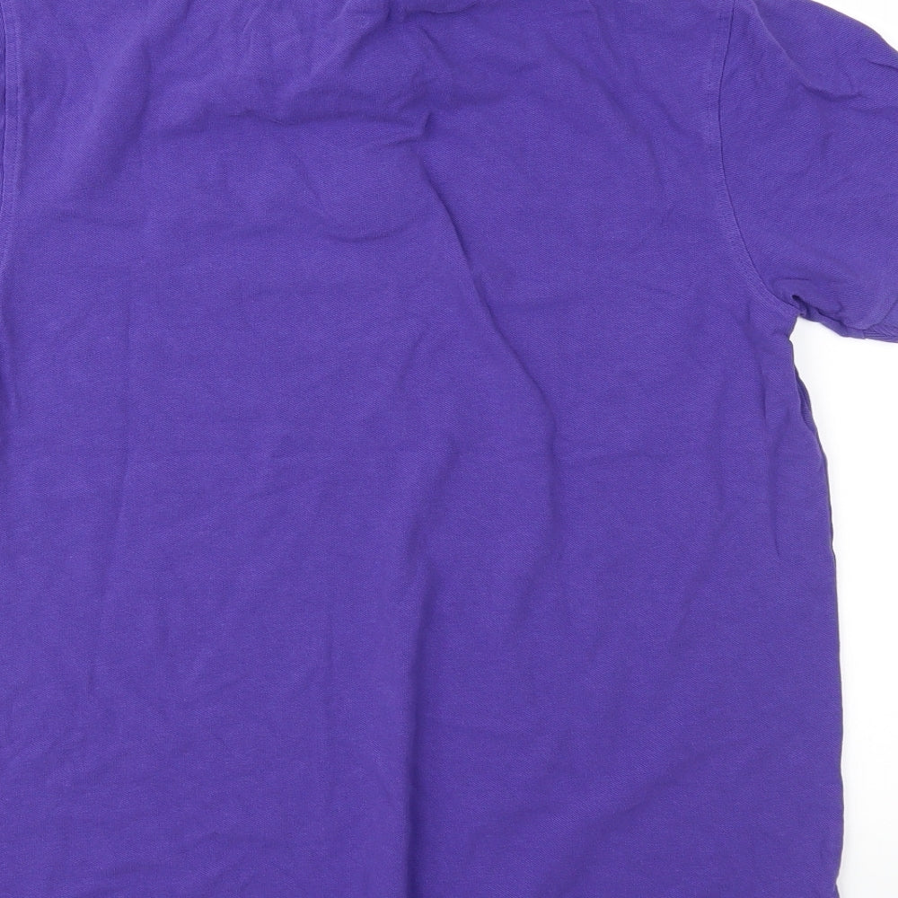 Cedar Wood State Mens Purple    Polo Size M