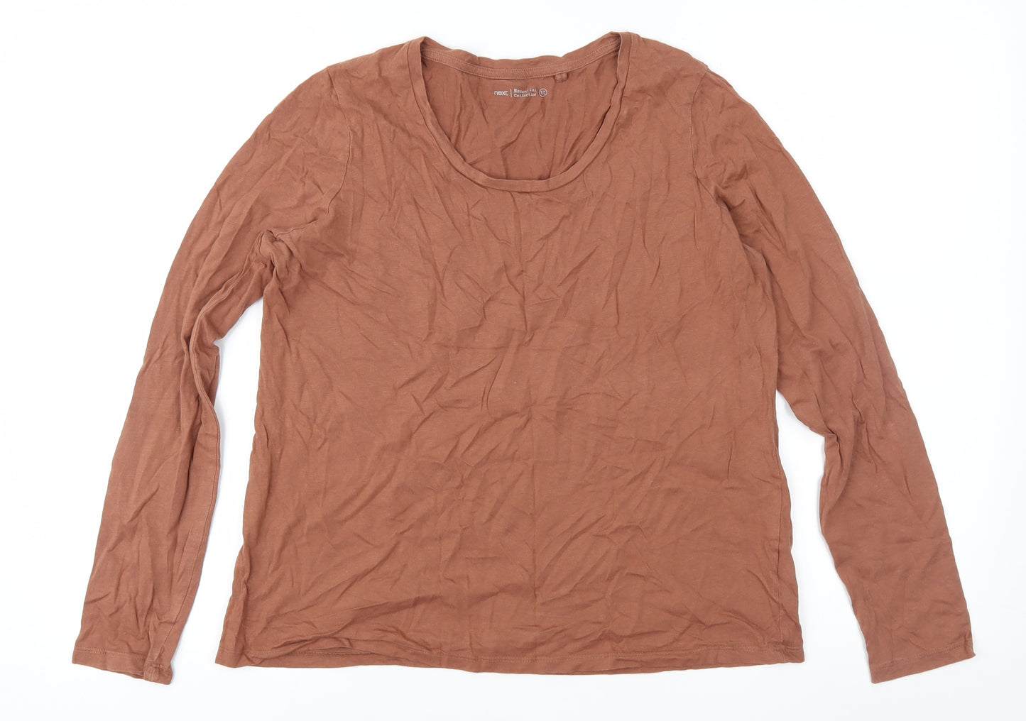NEXT Womens Brown   Basic T-Shirt Size 12