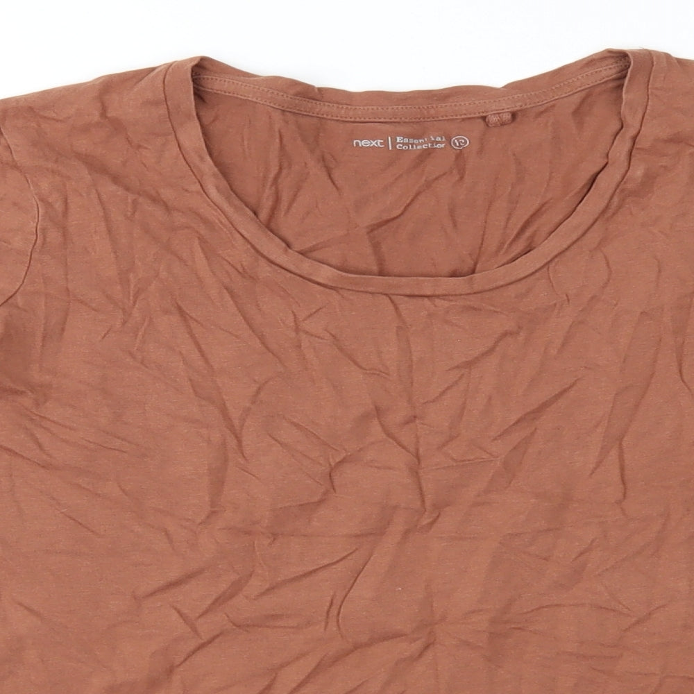 NEXT Womens Brown   Basic T-Shirt Size 12
