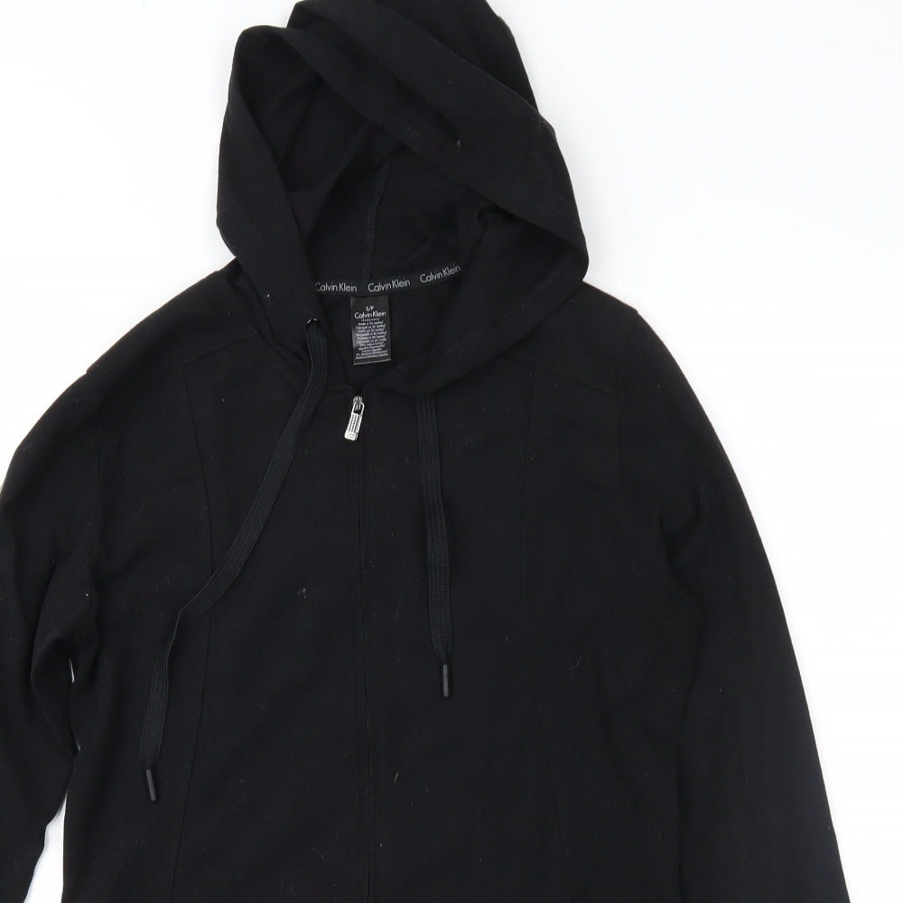 Calvin Klein Womens Black   Full Zip Hoodie Size S