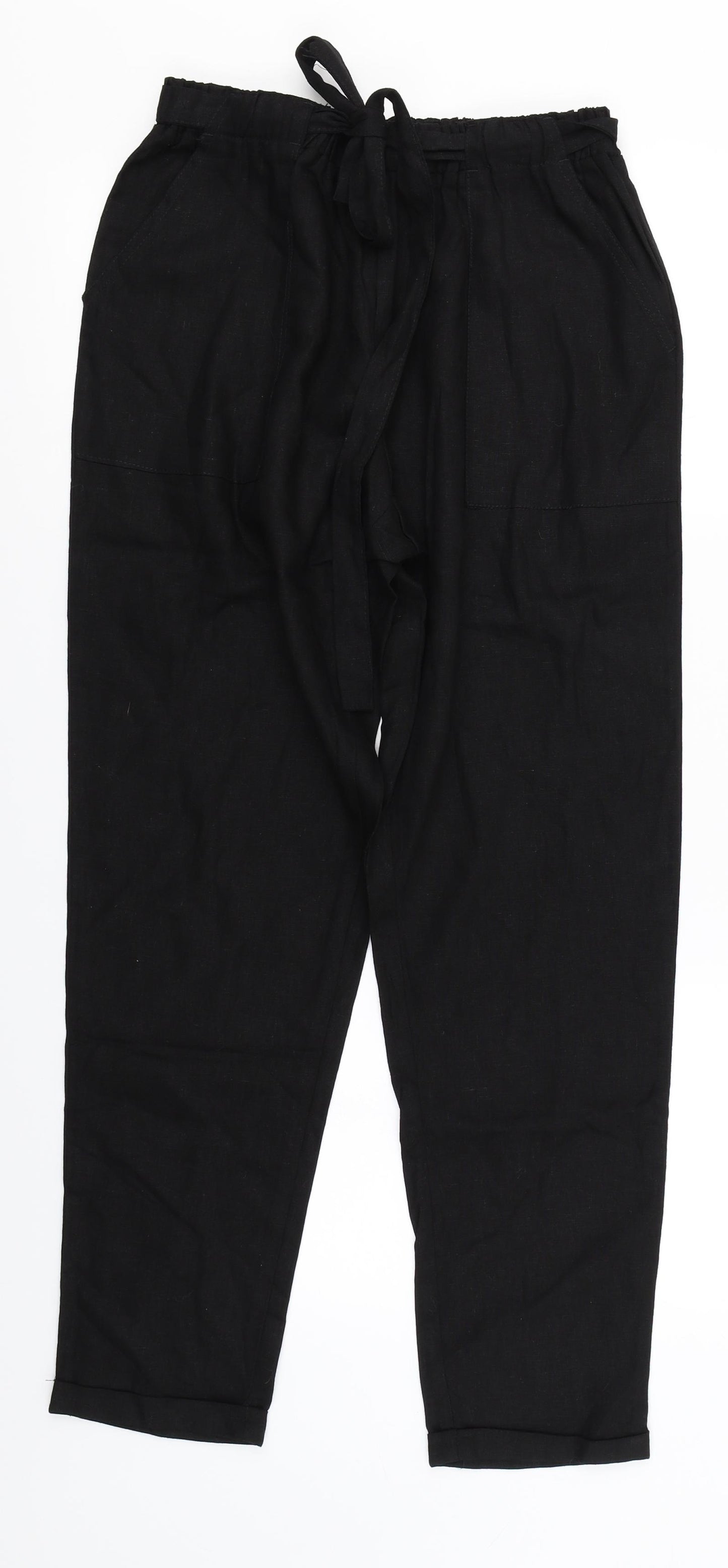 Primark Womens Black   Trousers  Size 14 L26 in