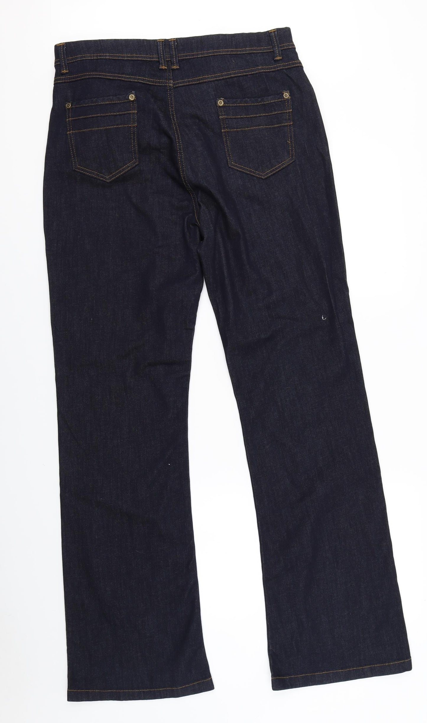 Per Una Womens Blue  Denim Bootcut Jeans Size 16 L32 in