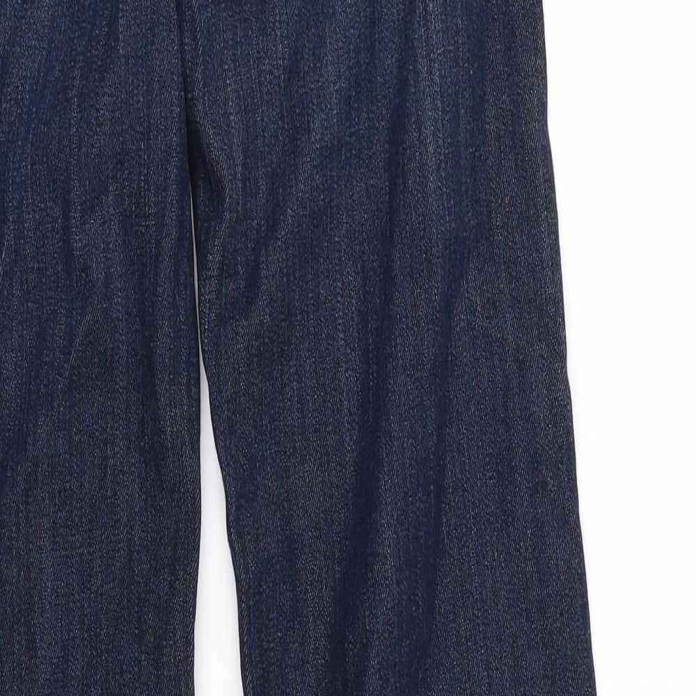 H&M Womens Blue  Denim Flared Jeans Size 26 in L32 in