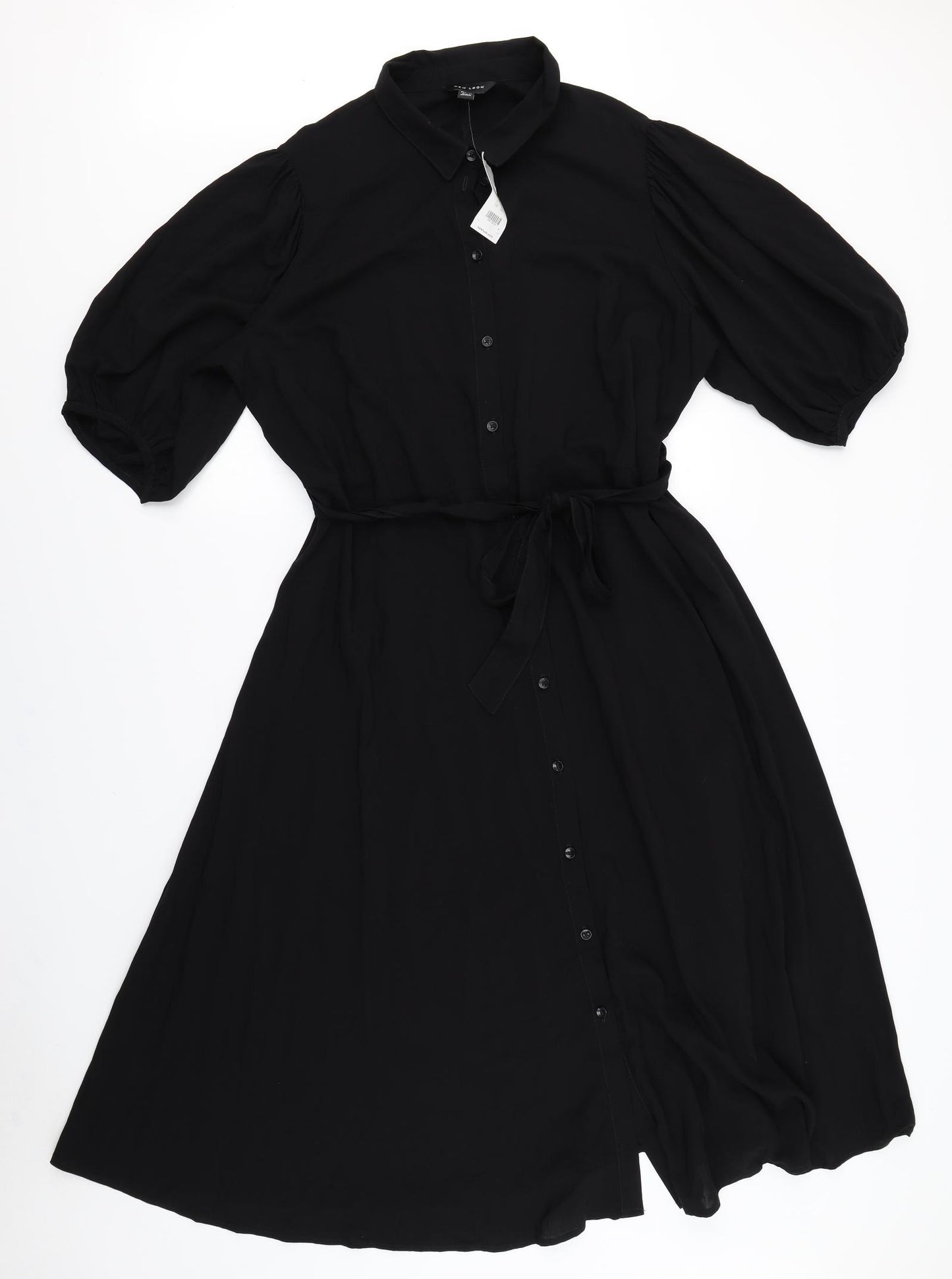 New Look Womens Black   Shirt Dress  Size 18