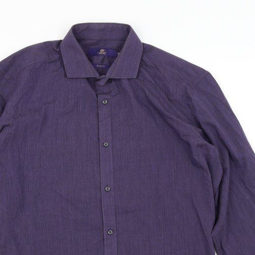 NEXT Mens Purple    Dress Shirt Size 15.5