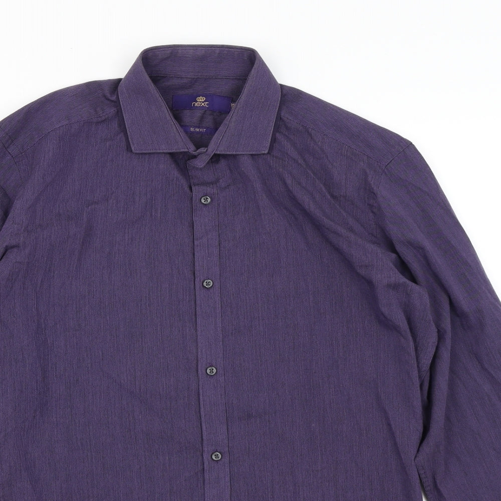 NEXT Mens Purple    Dress Shirt Size 15.5