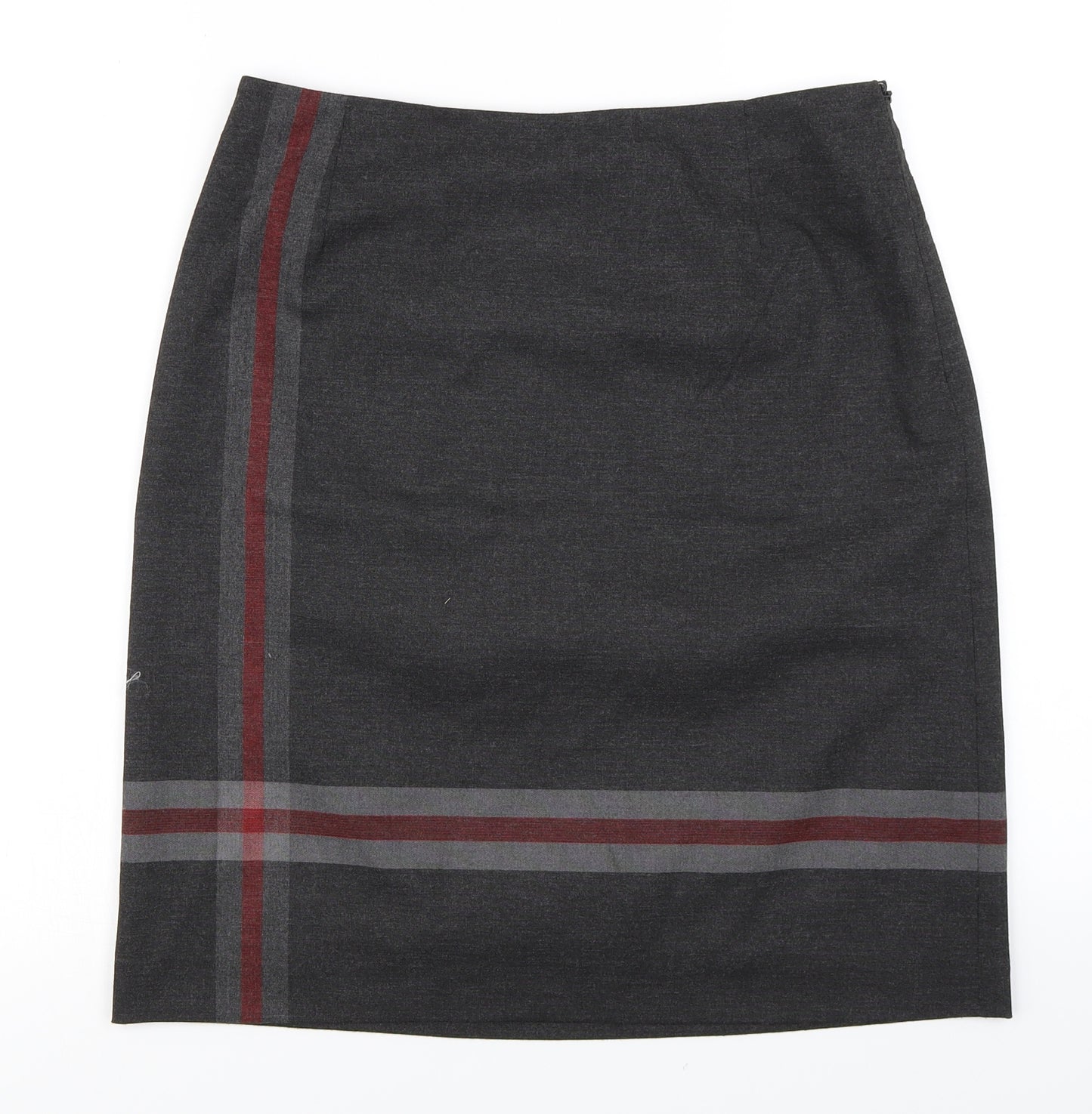 Minuet Womens Grey   Straight & Pencil Skirt Size 12