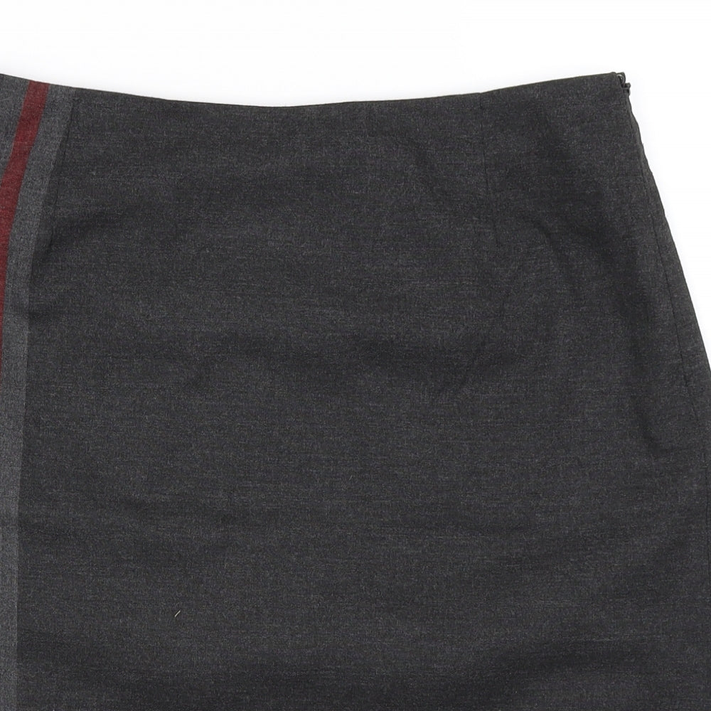 Minuet Womens Grey   Straight & Pencil Skirt Size 12