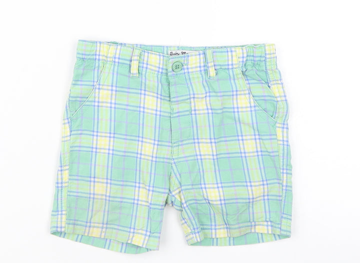 Baby Mayaral Boys Green Plaid Cropped Trousers Size 18 Months