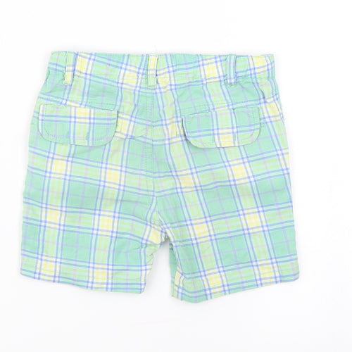 Baby Mayaral Boys Green Plaid  Cropped Trousers Size 18 Months