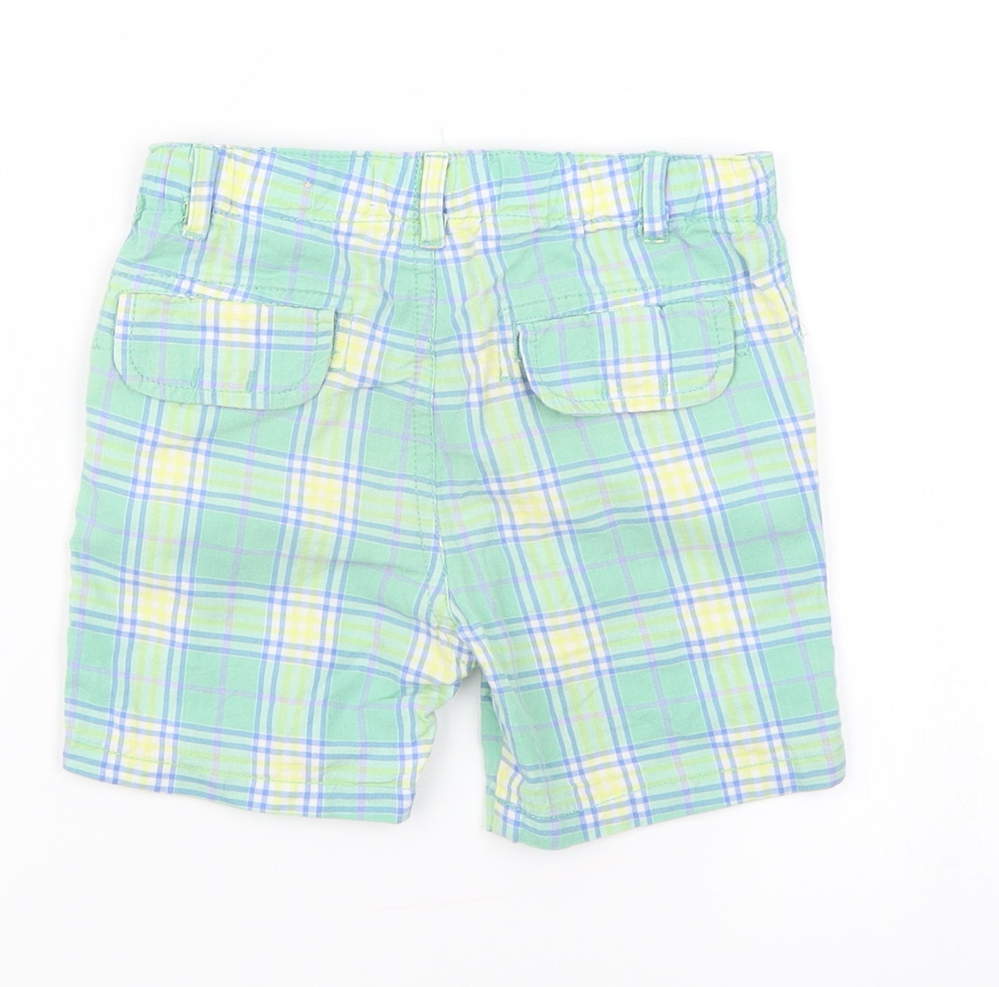 Baby Mayaral Boys Green Plaid  Cropped Trousers Size 18 Months
