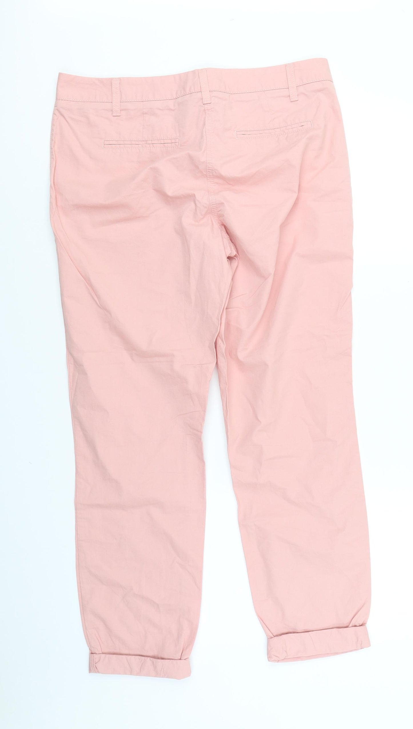 NEXT Womens Pink   Chino Trousers Size 10 L26 in