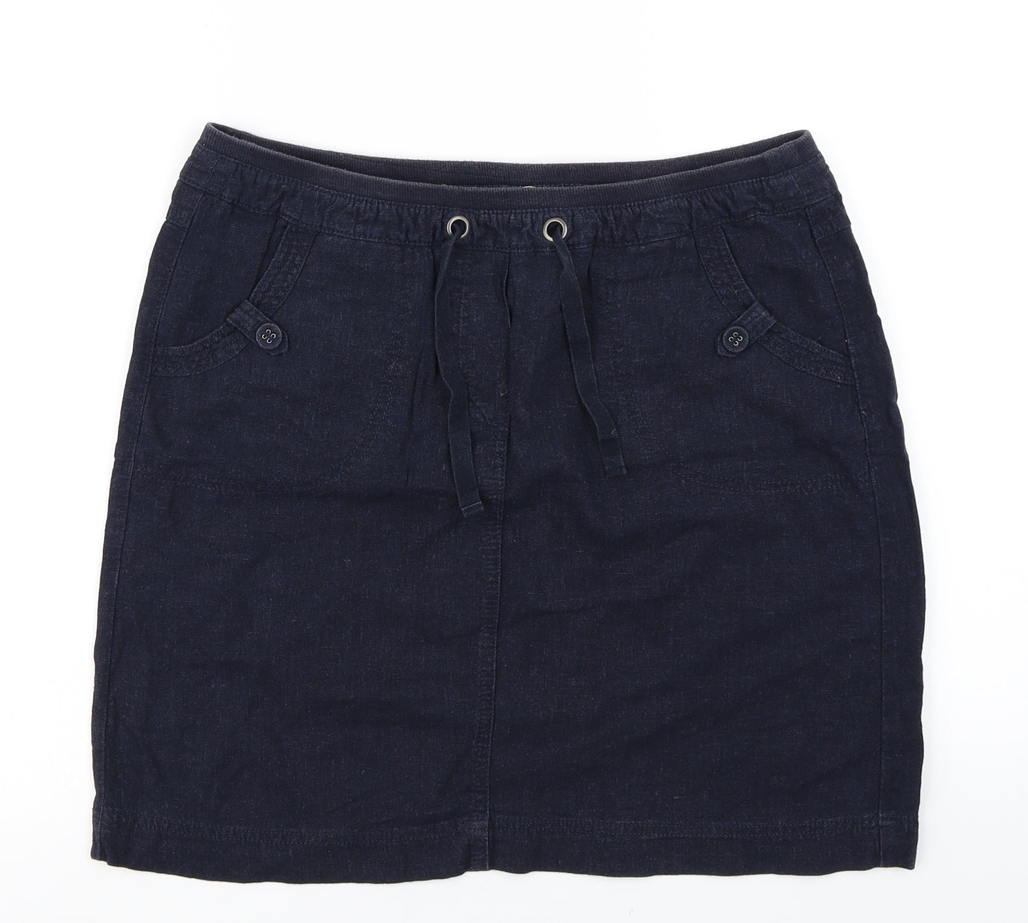 BHS Womens Blue   A-Line Skirt Size 12