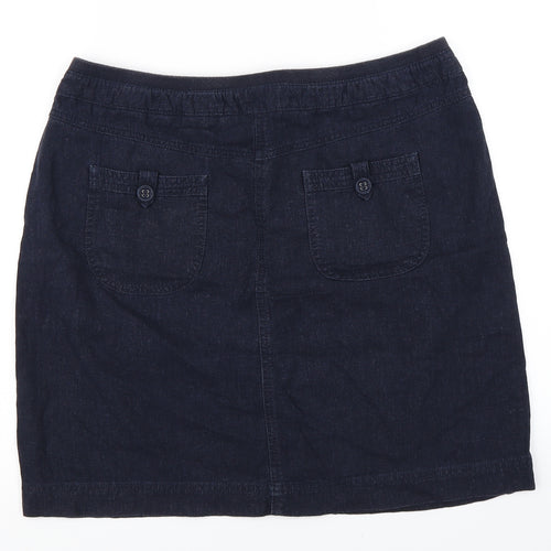 BHS Womens Blue   A-Line Skirt Size 12