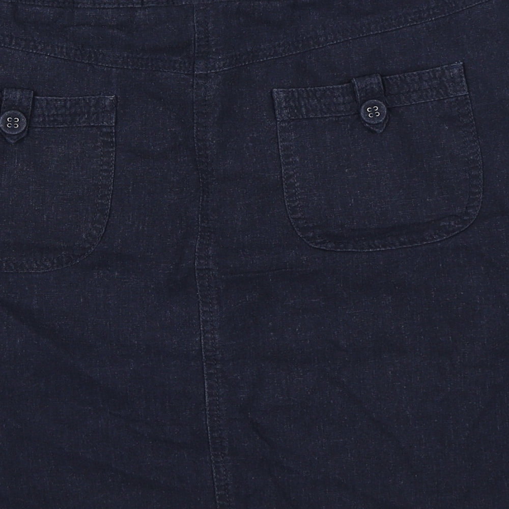 BHS Womens Blue   A-Line Skirt Size 12