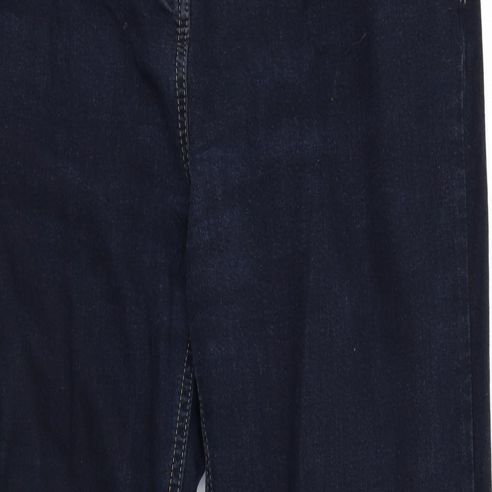 M&S Womens Blue  Denim Bootcut Jeans Size 16 L29 in