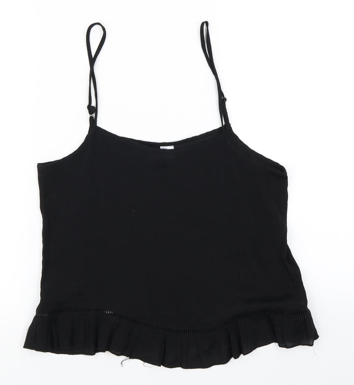 Divided Womens Black Camisole Blouse Size 10