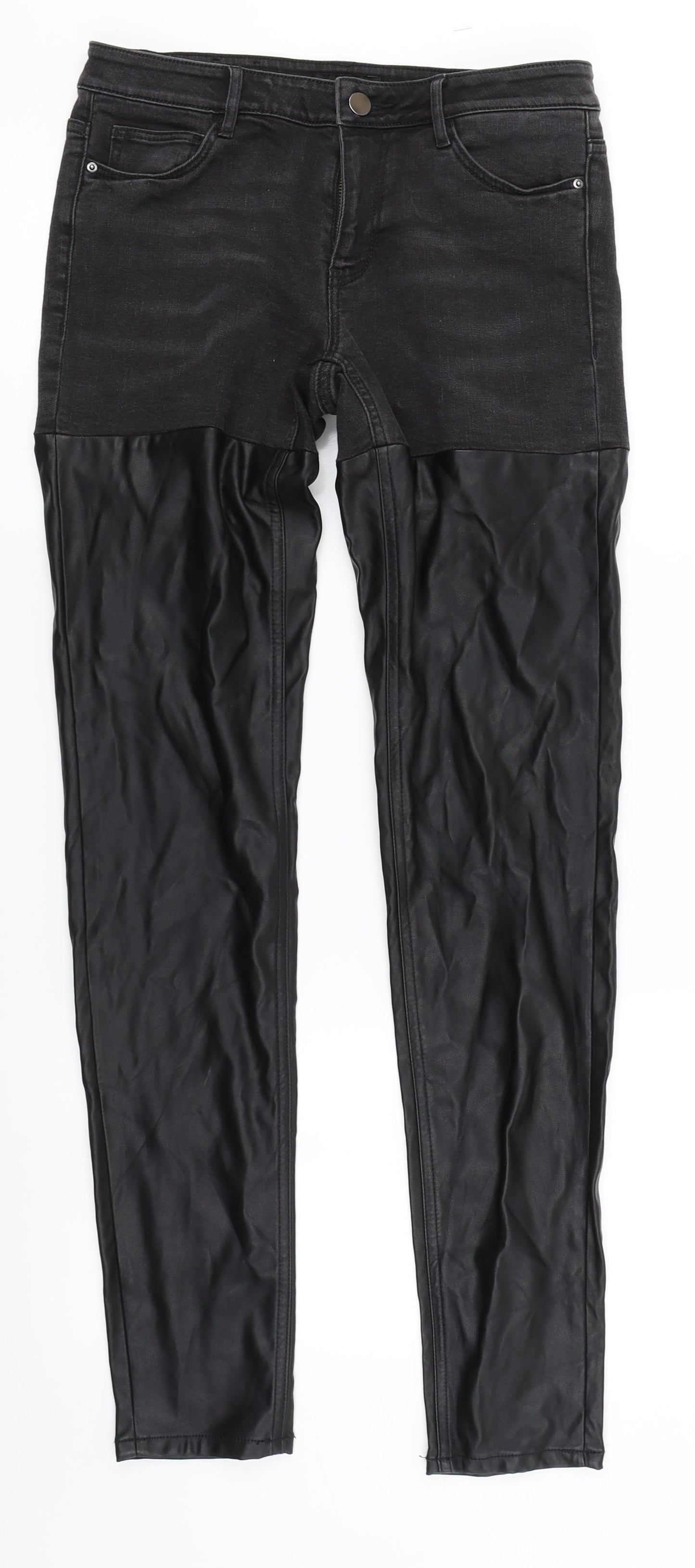 H&M Womens Black   Skinny Jeans Size 10 L30 in