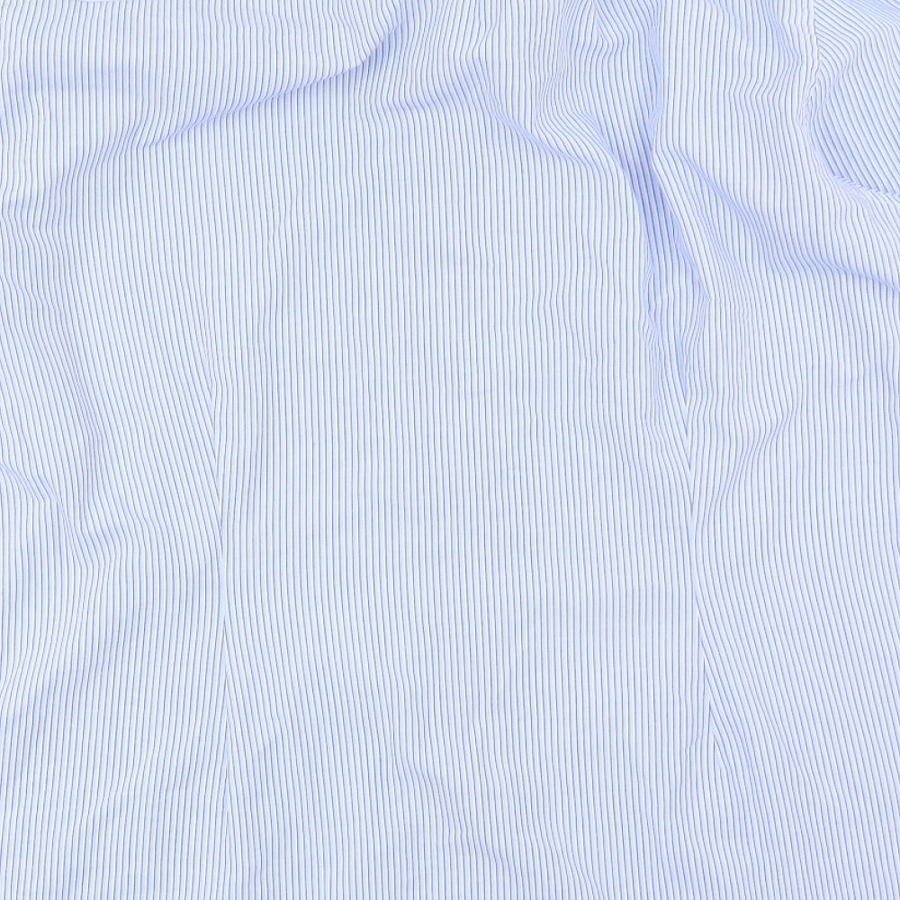 NEXT Mens Blue Striped   Dress Shirt Size 17