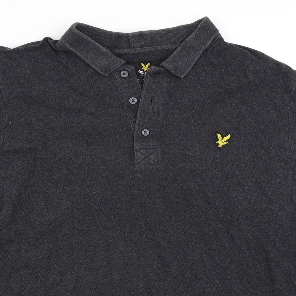 Lyle & Scott Mens Grey    Polo Size XL