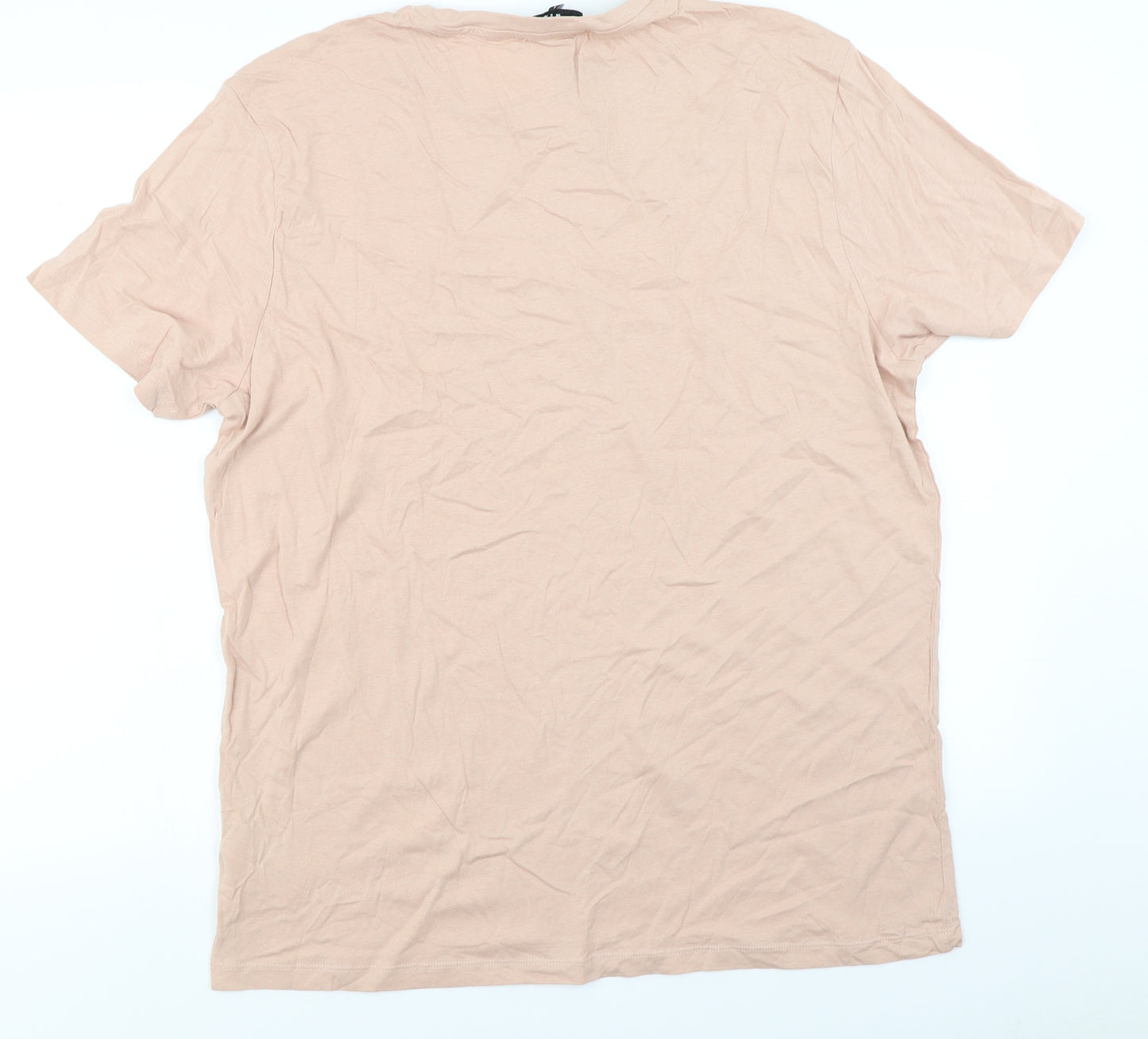 New Look Mens Pink    T-Shirt Size L