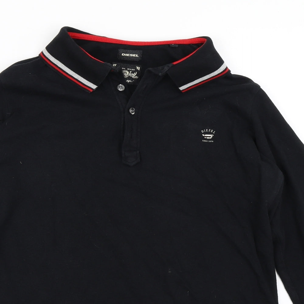 Diesel Mens Black    Polo Size S