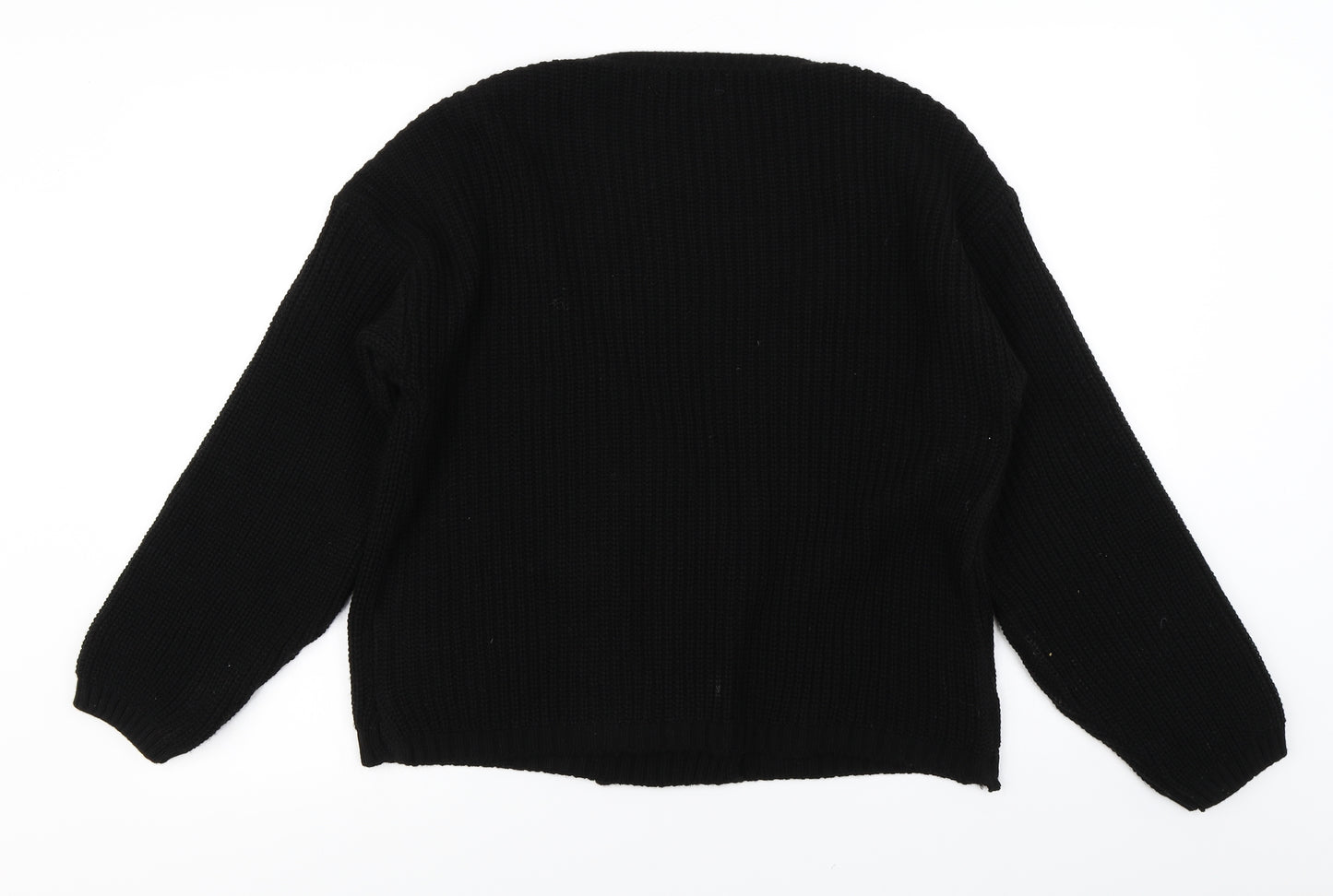 In the Style Womens Black   Cardigan Jumper Size 6