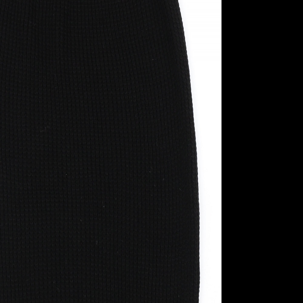 In the Style Womens Black  Knit Straight & Pencil Skirt Size 8