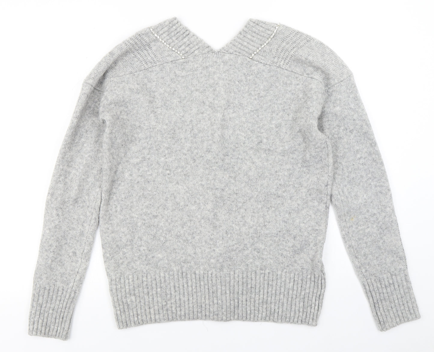 NEXT Womens Grey  Knit Pullover Jumper Size XS