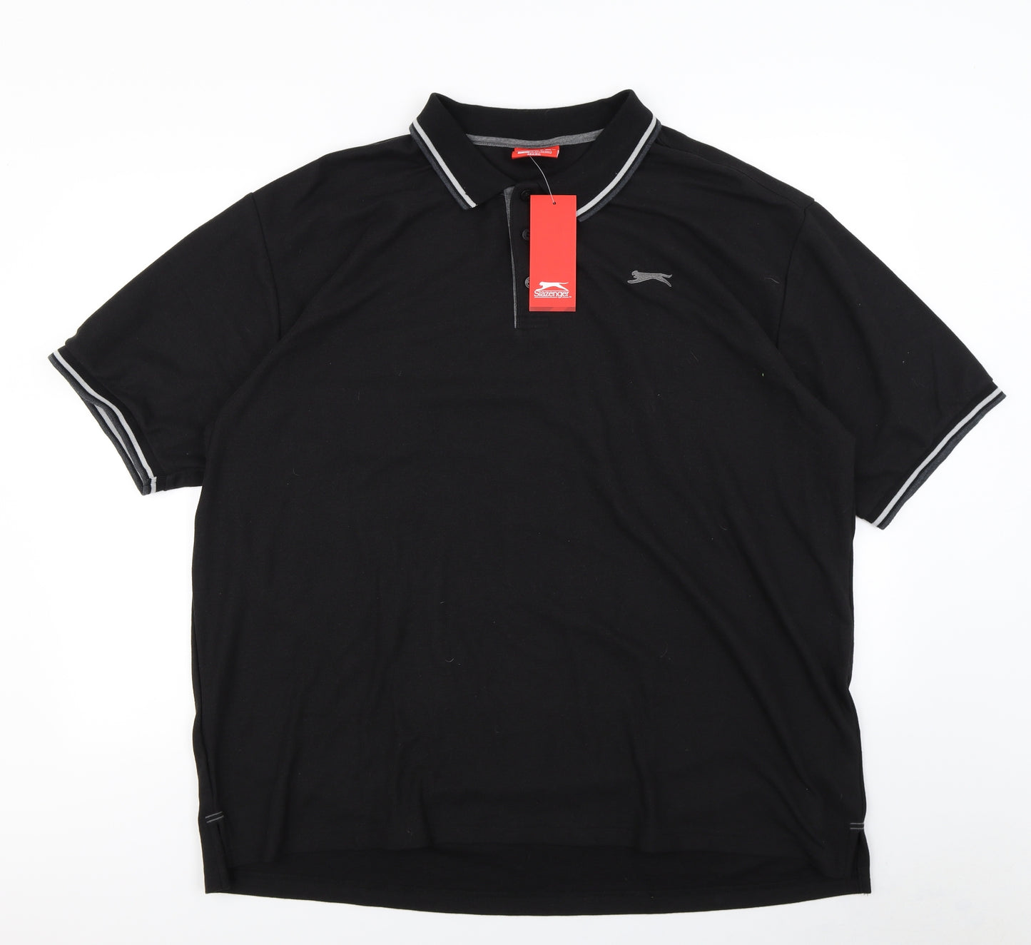 Slazenger Mens Black    Polo Size 4XL