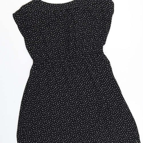 H&M Womens Black Polka Dot  Skater Dress  Size M