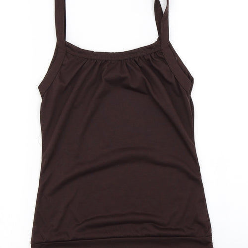 Preworn Womens Brown   Basic Tank Size M