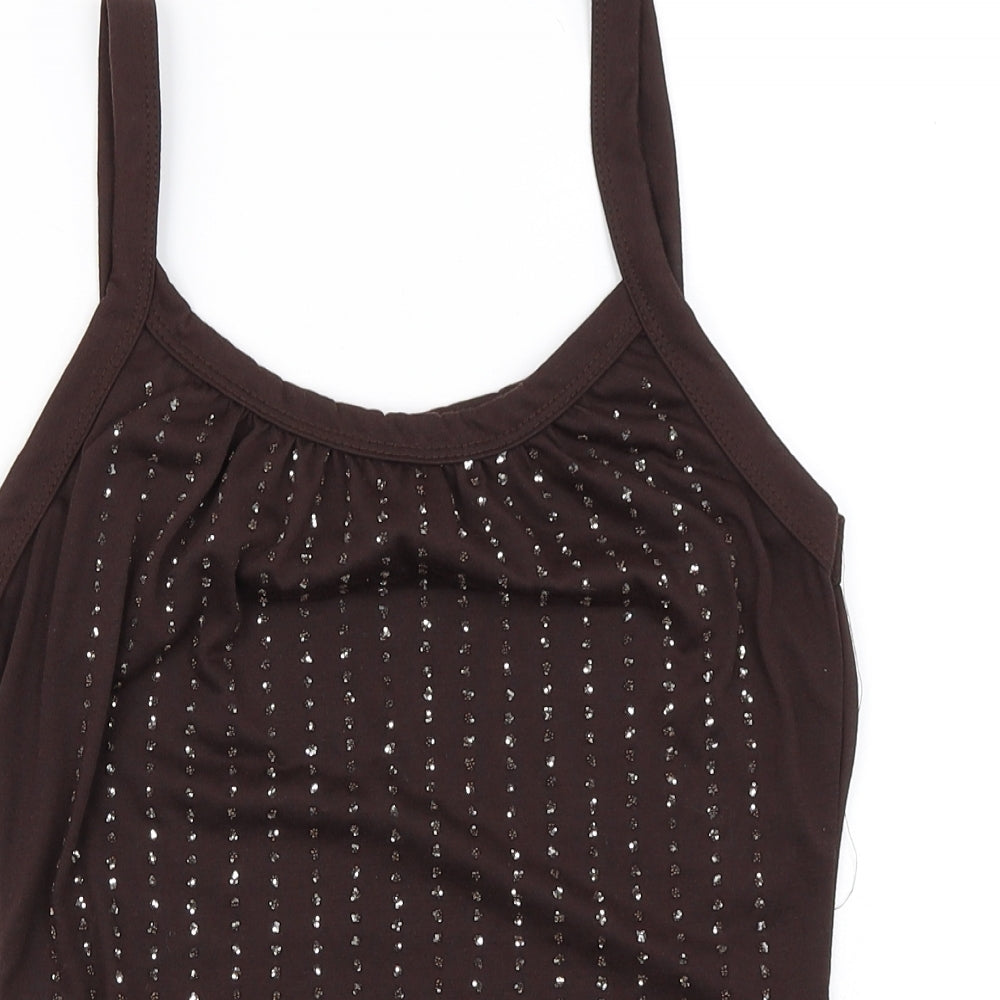Preworn Womens Brown   Basic Tank Size M
