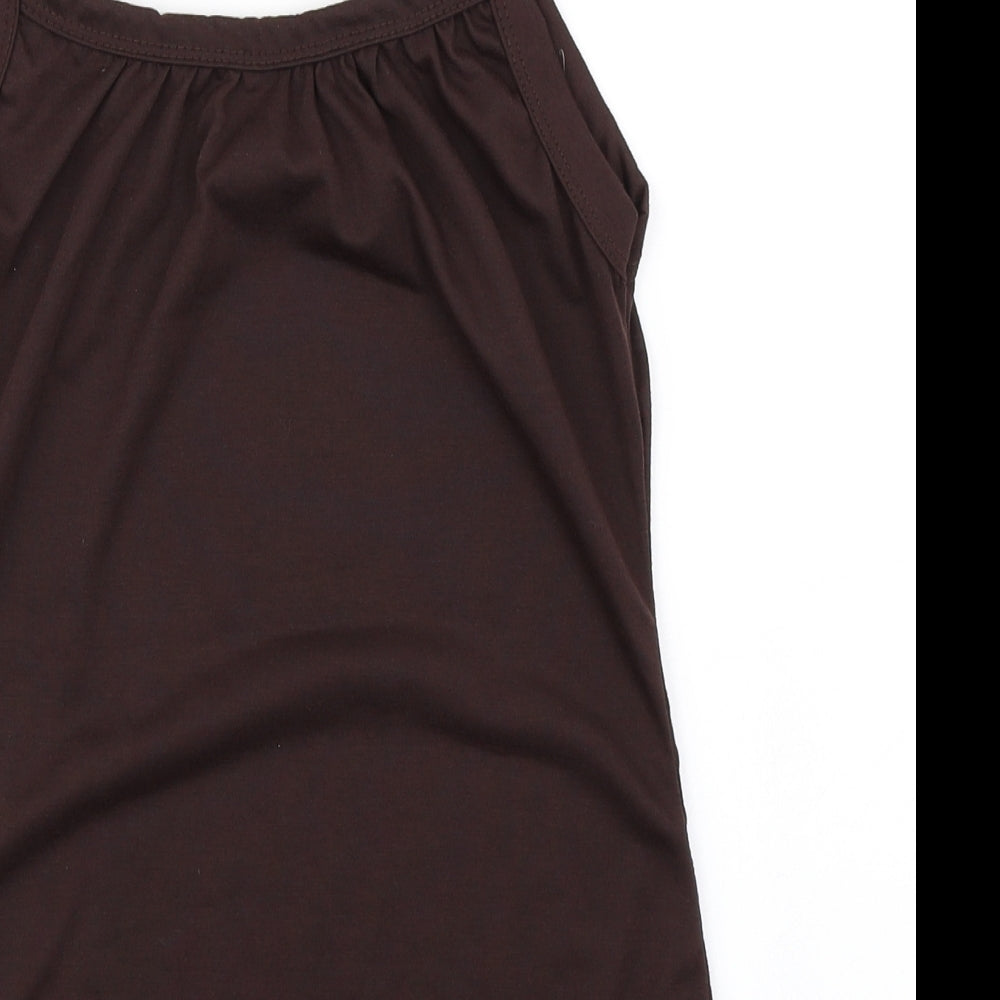 Preworn Womens Brown   Basic Tank Size M