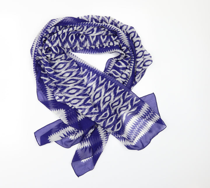 Debenhams Womens Blue Geometric Scarf