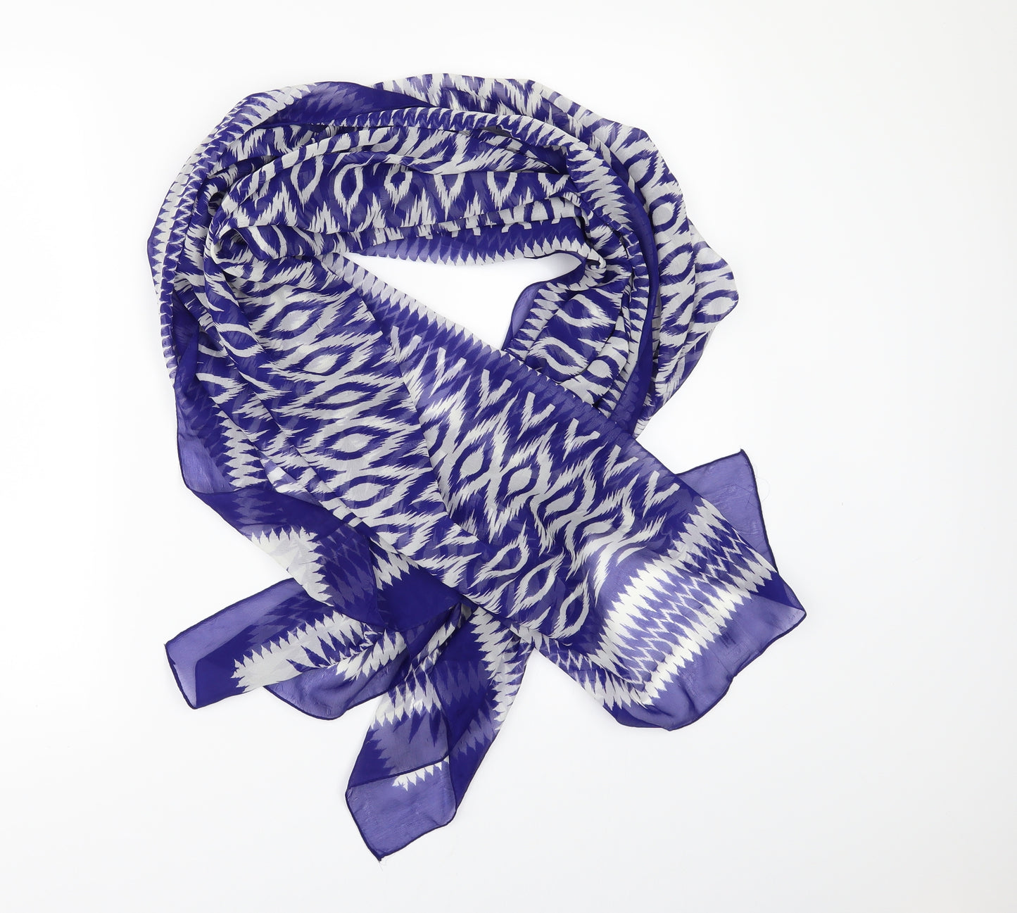 Debenhams Womens Blue Geometric   Scarf