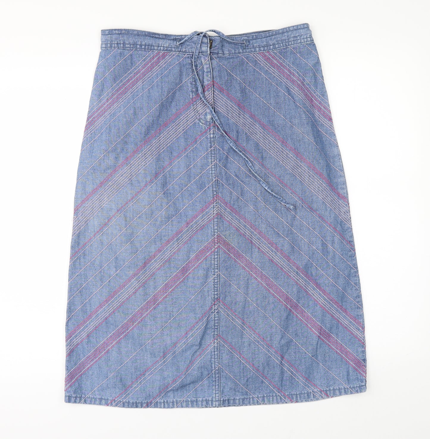 NEXT Womens Black  Denim A-Line Skirt Size 10