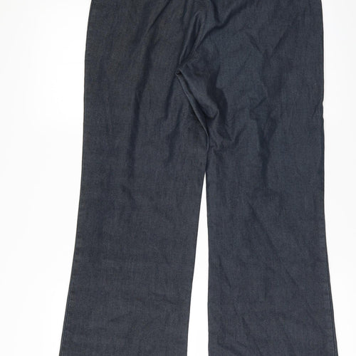 M Womens Blue   Trousers  Size 10 L29 in