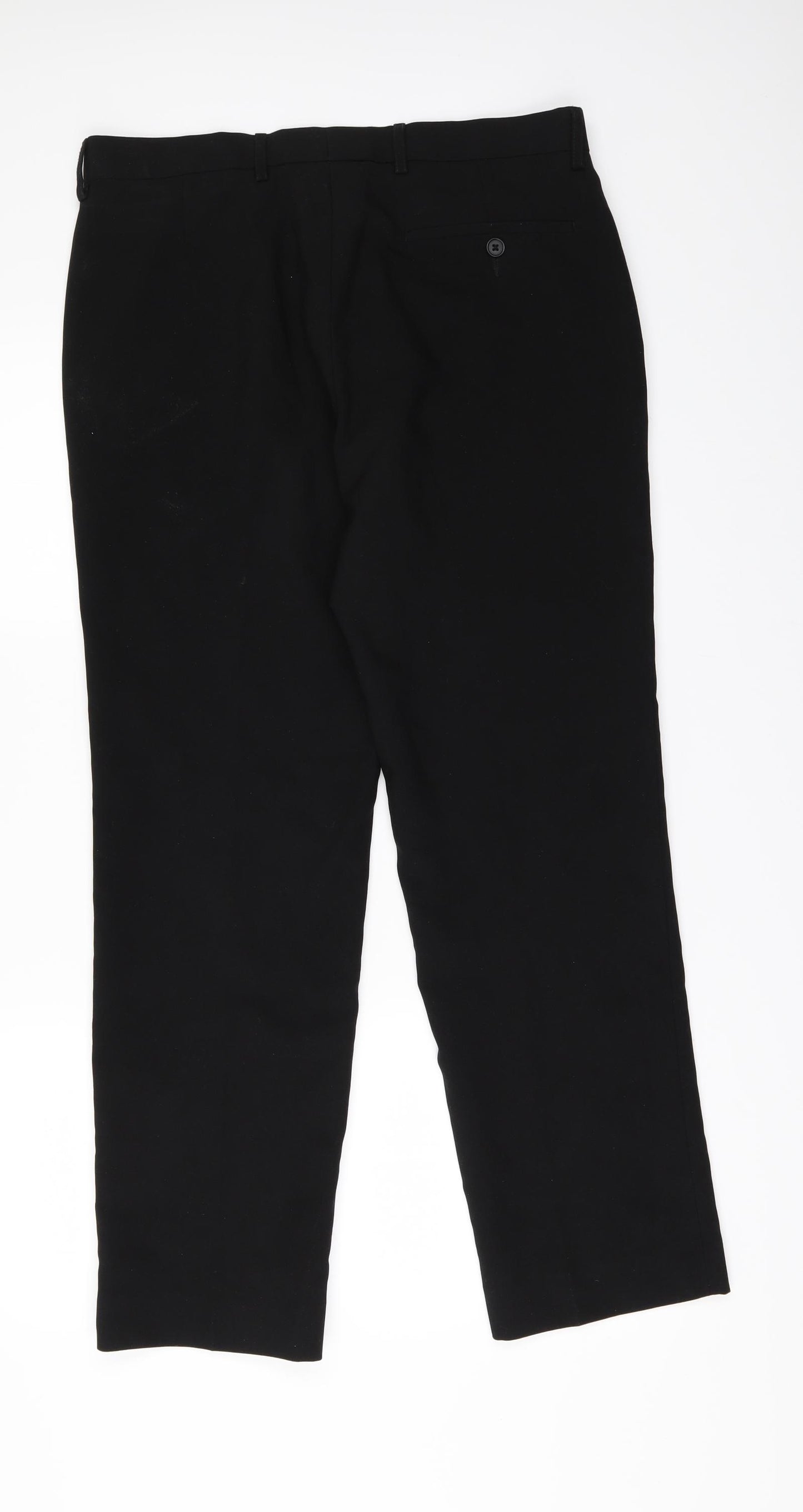 George Mens Black   Rain Trousers Trousers Size 32 in L29 in