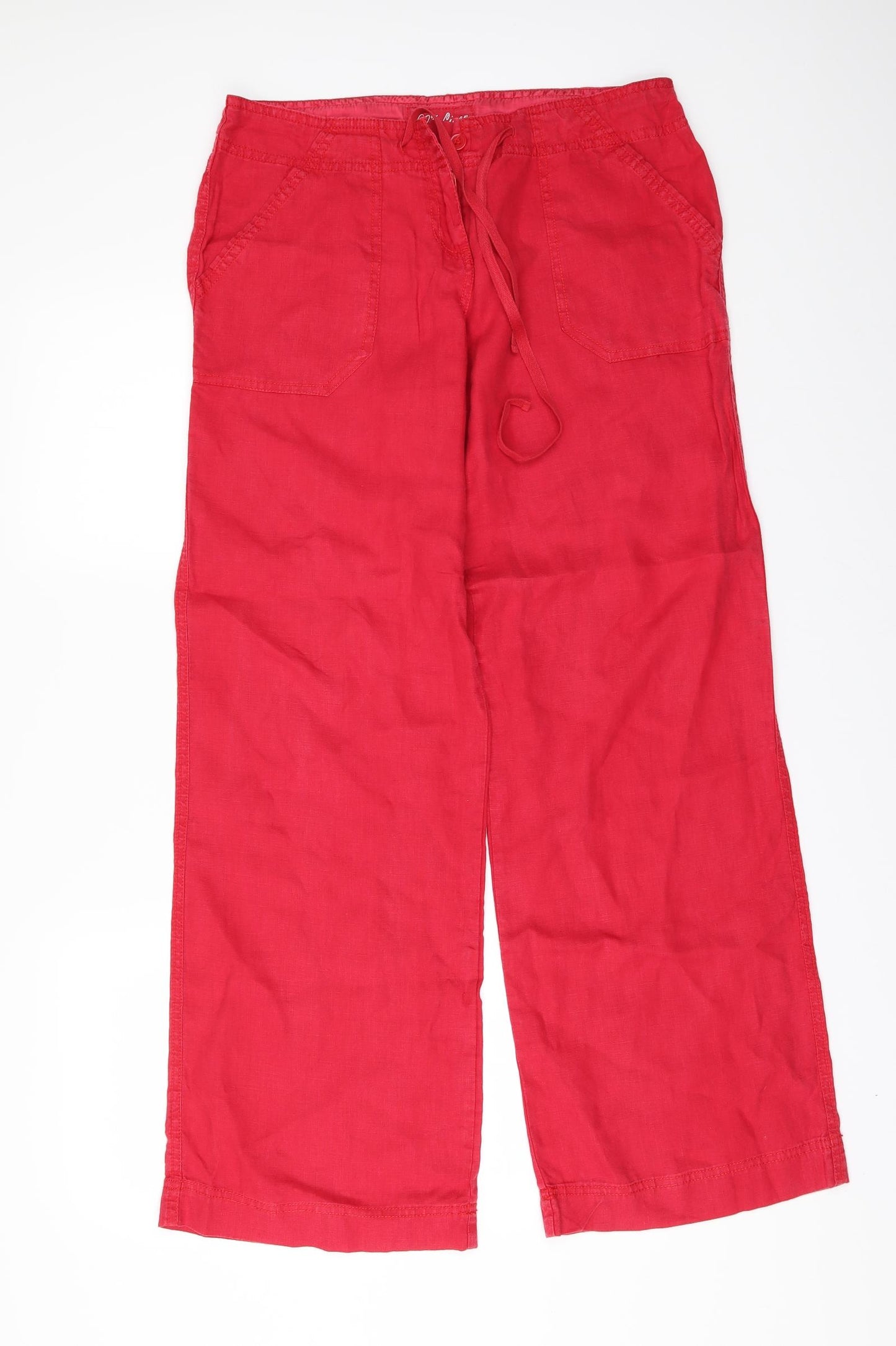 Primark Womens Red   Trousers  Size 10 L31 in