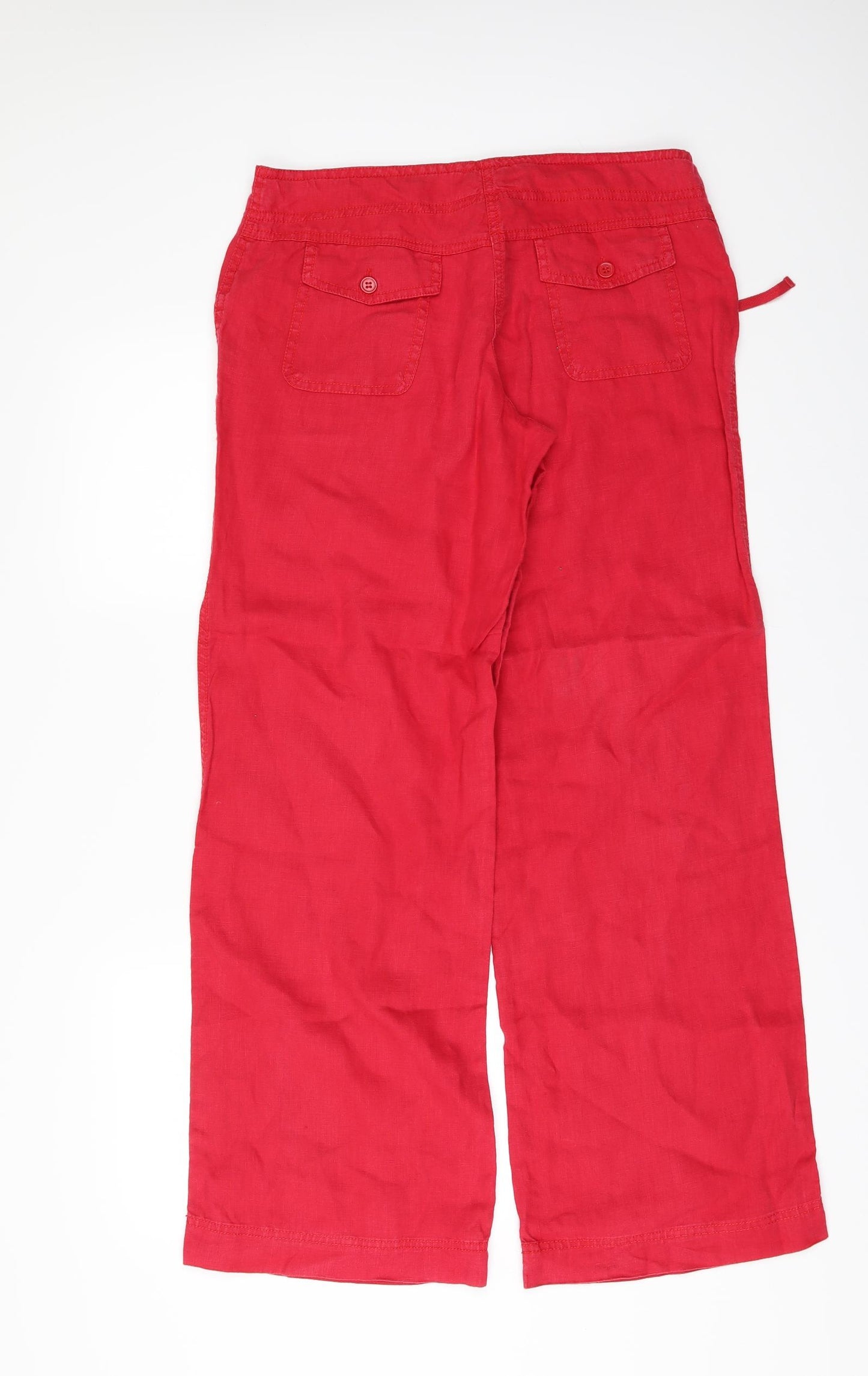 Primark Womens Red   Trousers  Size 10 L31 in
