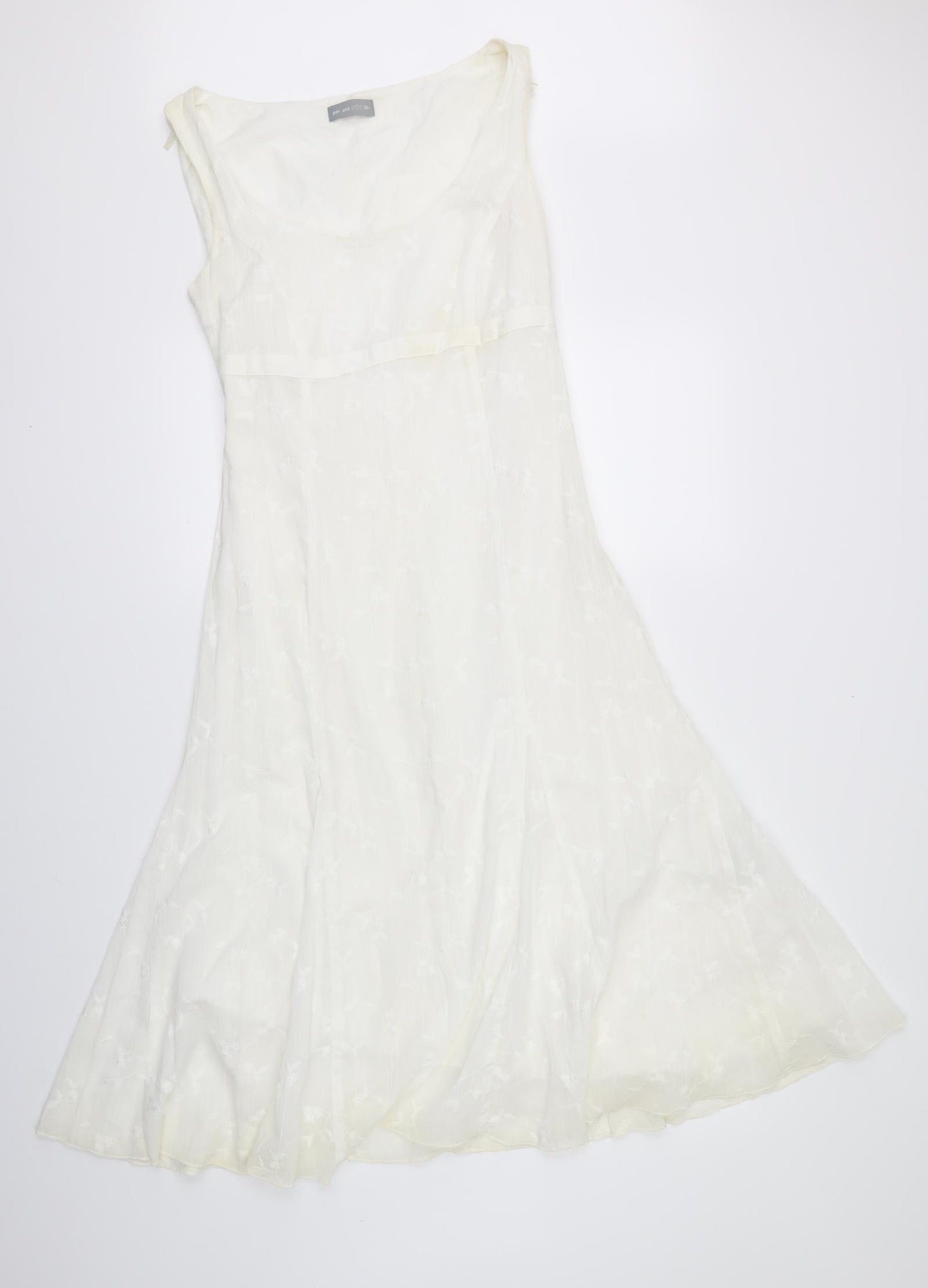 Per Una Womens Ivory   Fit & Flare  Size 10