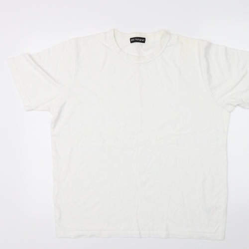 Marks and Spencer Mens White    T-Shirt Size L