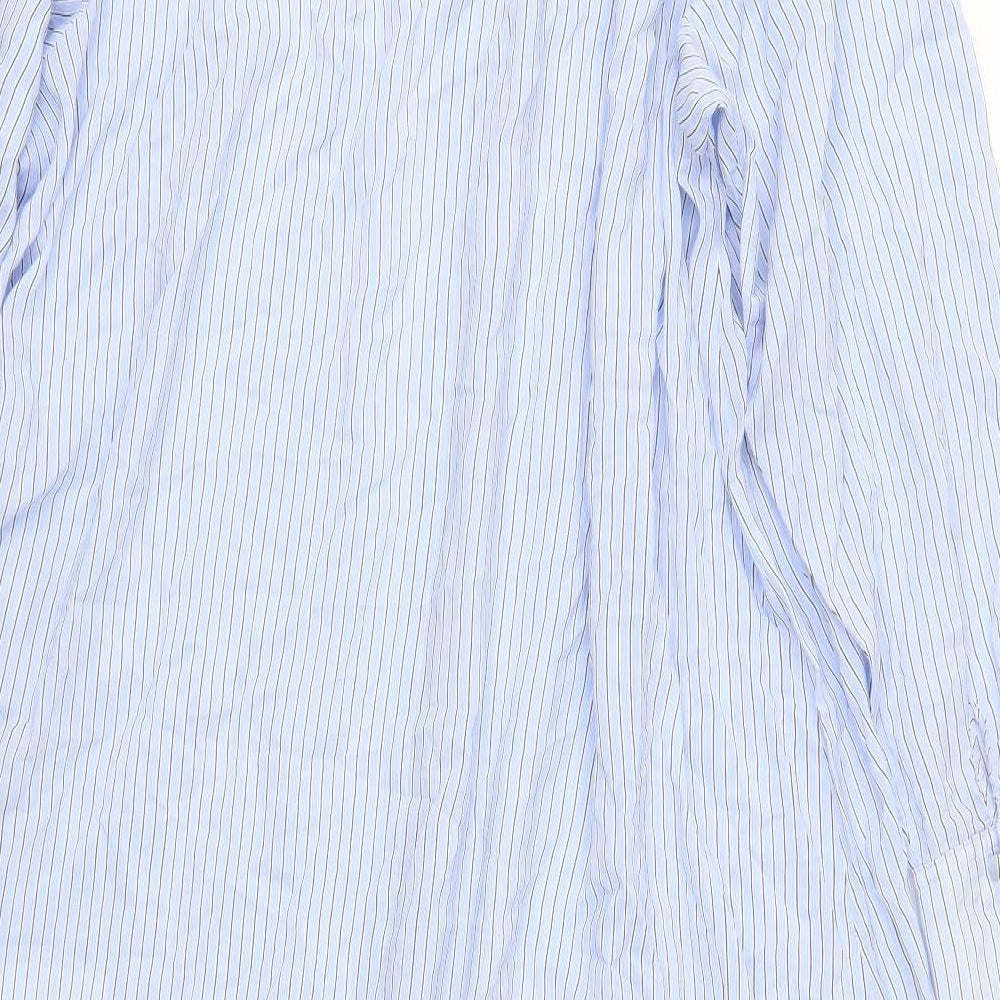 H&M Womens Blue Striped  Shirt Dress  Size M